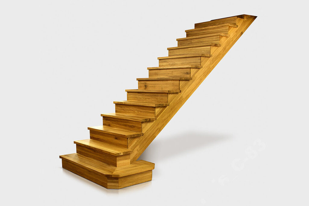 schody z litego drewna STOLARNIA ŁOBZÓW
